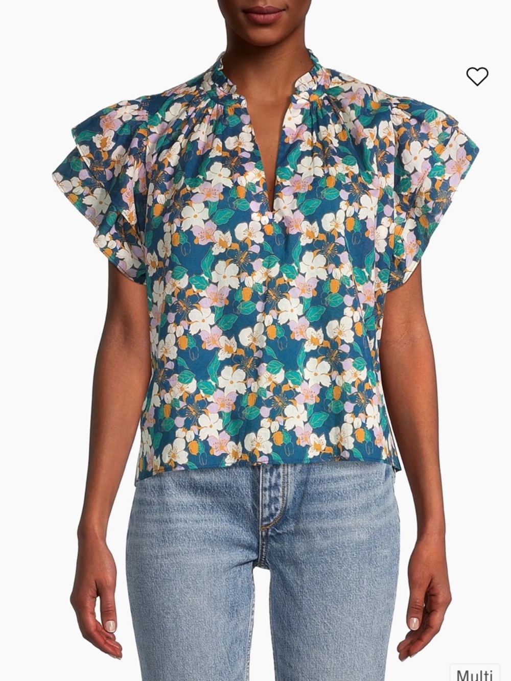 Birds of Paradis Clover Cotton Blouse